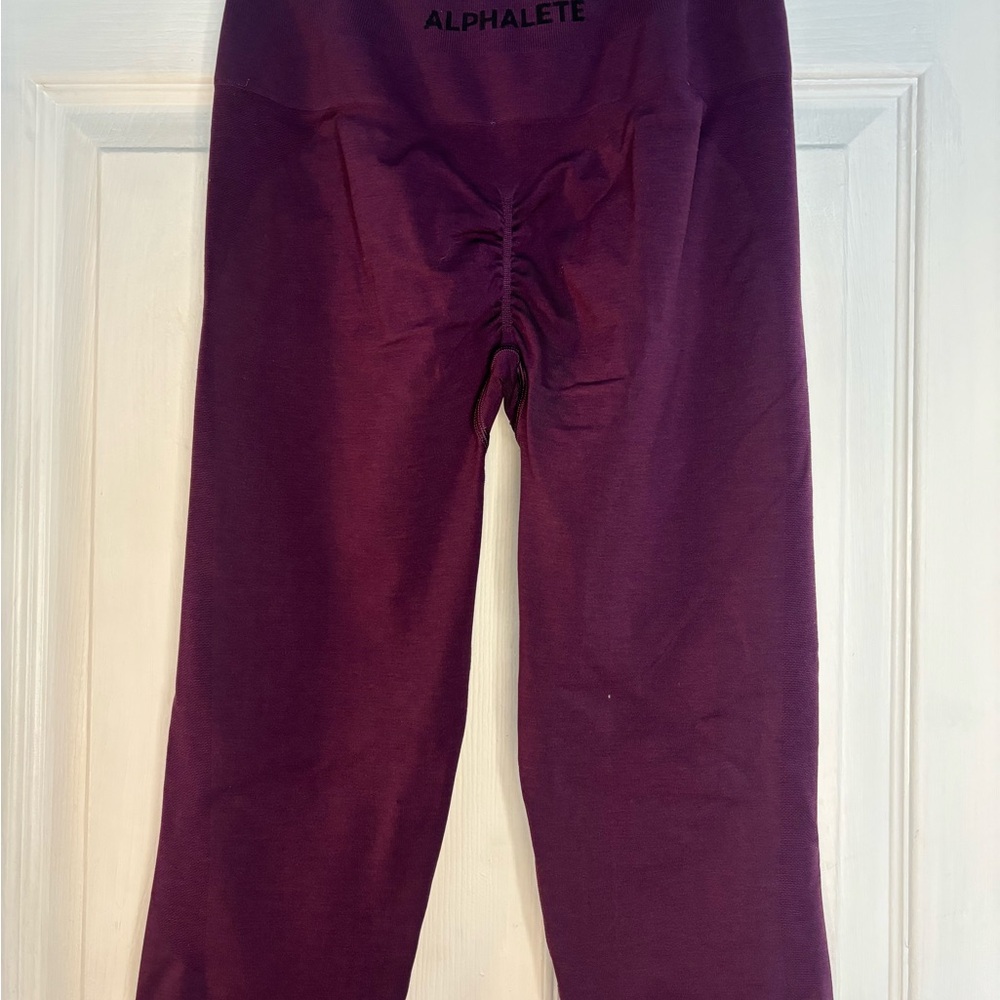 Alphalete Kids Burgundy Seamless Leggings